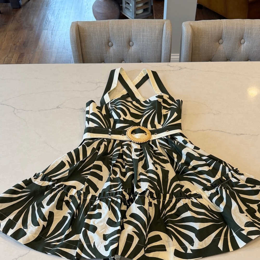 Cara Cara Julietta Mini dress in Catalina olive